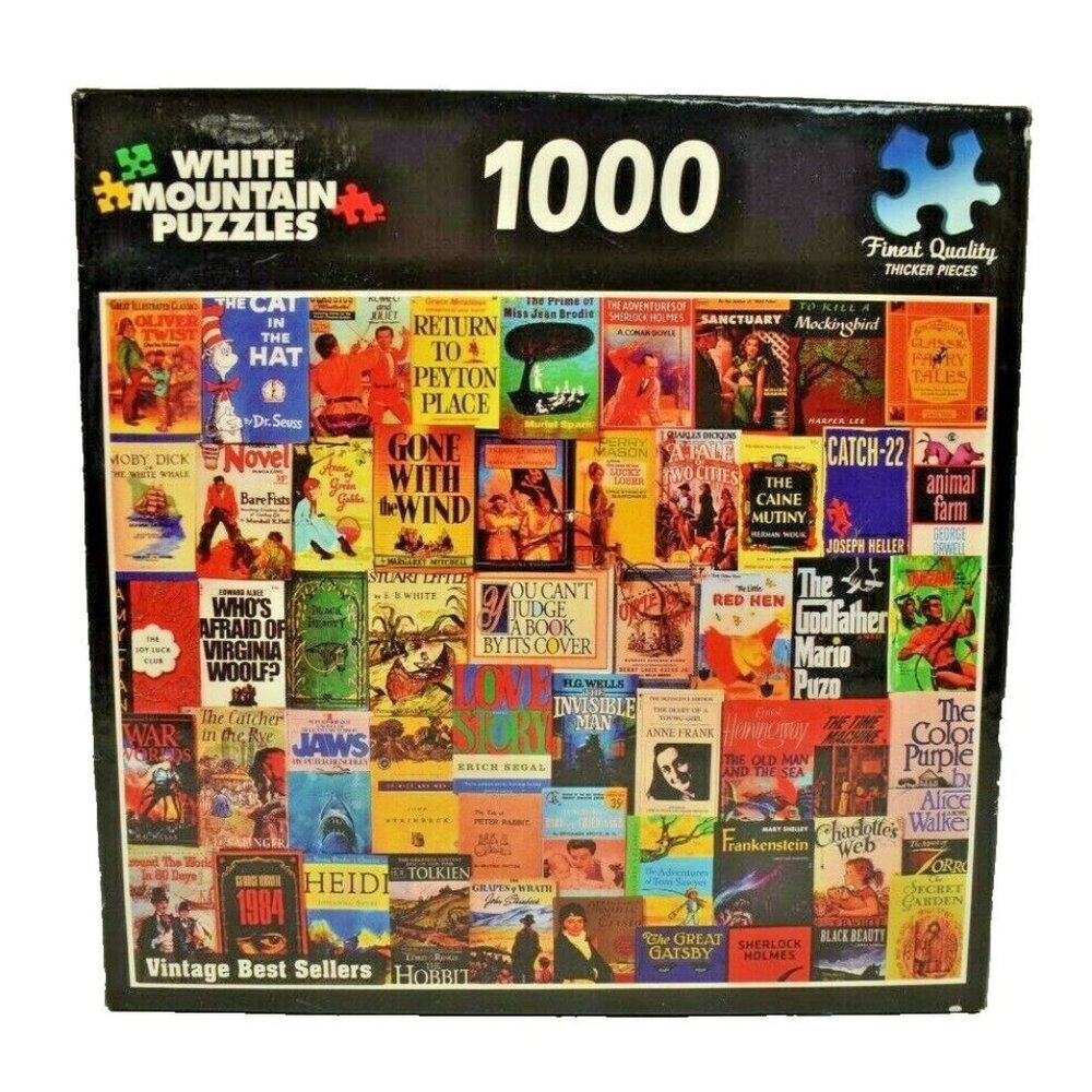 White Mountain Vintage Best Sellers 1000 Piece Jigsaw Puzzle Complete
